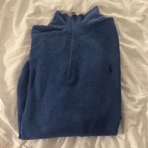 Polo Ralph Lauren Pima cotton qzip size L men’s excellent condition blue